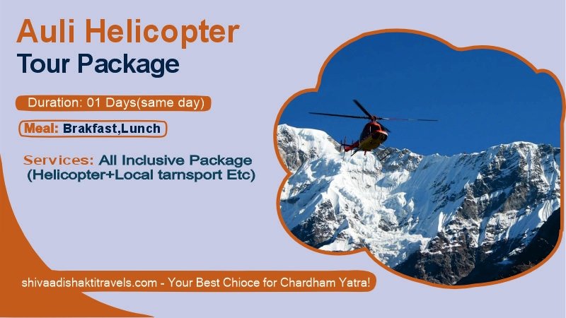 Auli Helicopter Tour Package